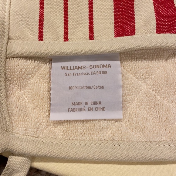 š„2-pc Set, Williams-Sonoma Grilling Adult Apron + Coordinating Potholder, NWOT - Picture 9 of 12